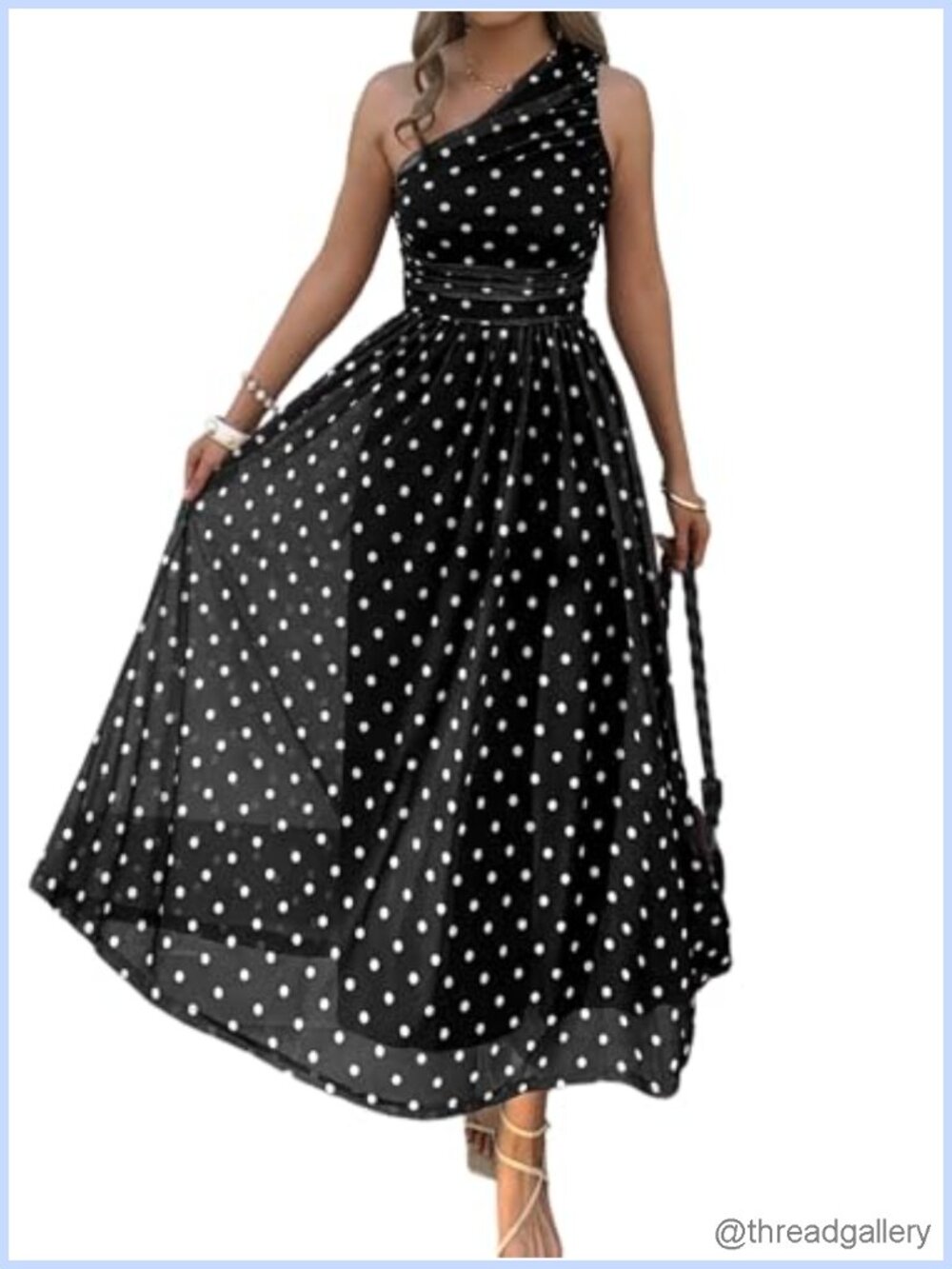 Women One Shoulder Floral Maxi Dress Formal Wedding Guest Sundress